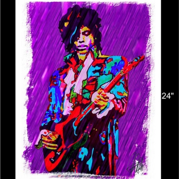 PRINCE ART LITHO POSTER 11x17 ULTRA MINT SIGNED BY ARTIST !! - Picture 2 of 4